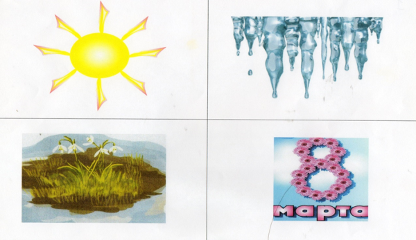 Мнемотаблица приметы весны