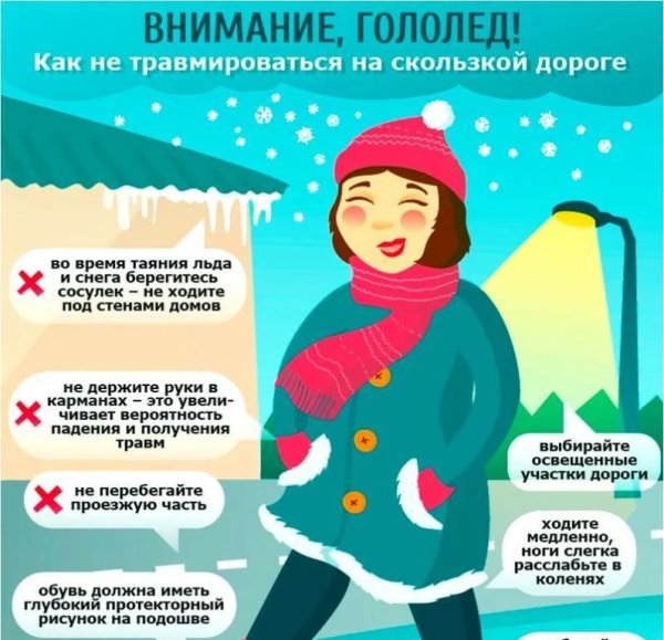 Осторожно гололед
