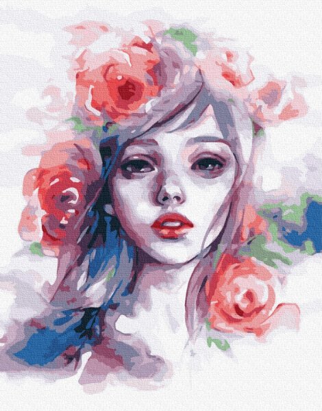 Девушка акварель