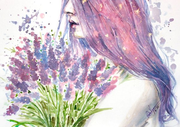 Арты с лавандой