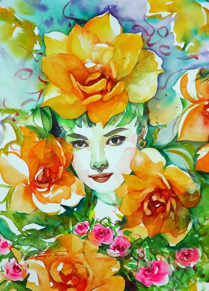 Ryu Eunja акварели