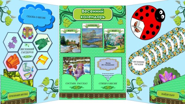 Лэпбук Весна для дошкольников