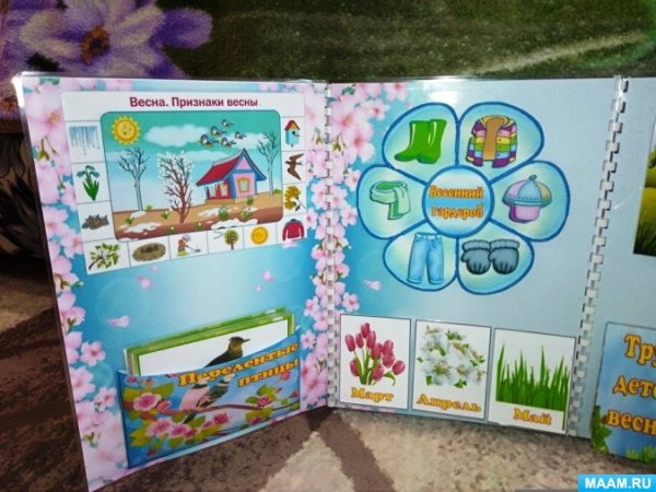 Обложка для лэпбука Весна