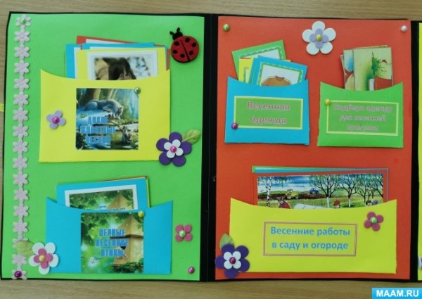 Весенние цветы для лэпбука