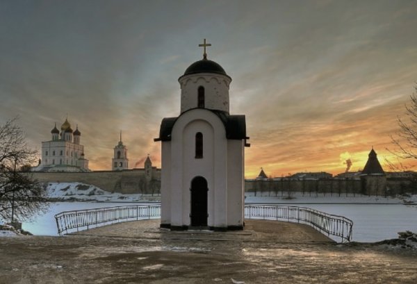 Псков пейзаж весной