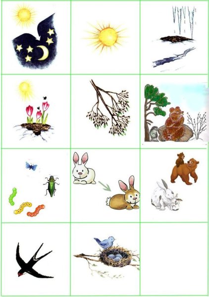 Алгоритм осени для дошкольников