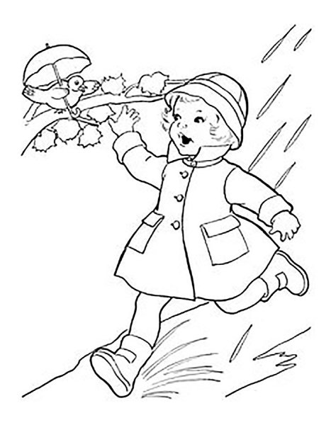 Весенний ручей раскраска для детей