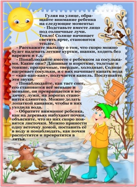 Весна для дошкольников