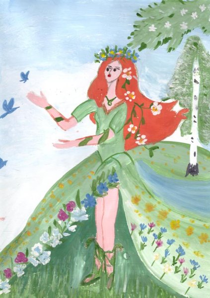 Девушка Весна для детского сада