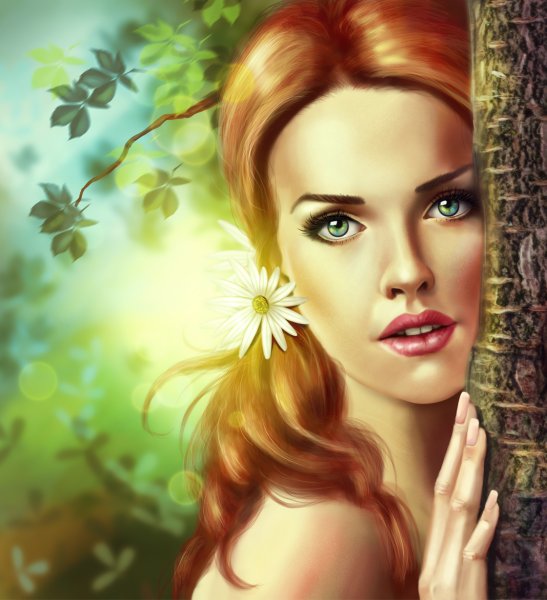 Девушка рисунок