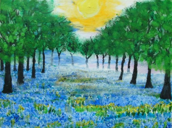 Рисование цветут сады