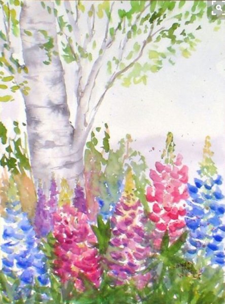 Уроки рисования акварелью пейзажи