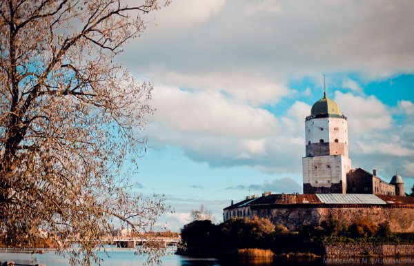 Выборгский замок Выборг зима 2021
