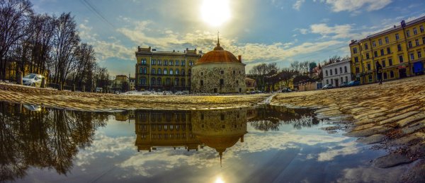 Выборг набережная летом