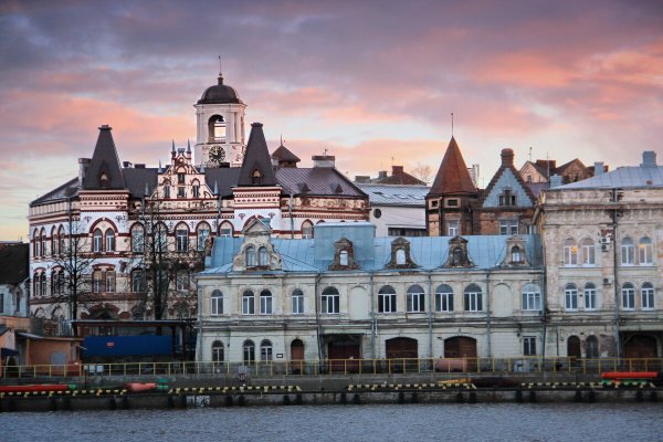 Выборг старый город панорама