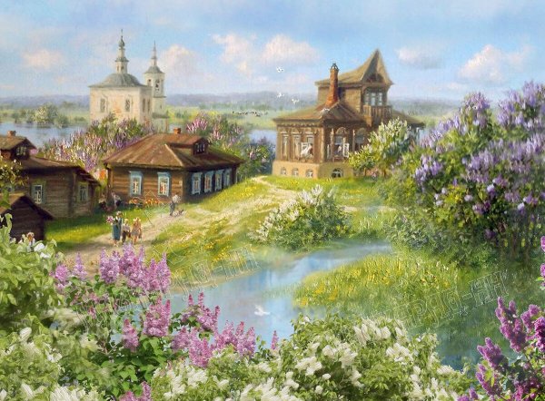 Художник Владимир Жданов сирень