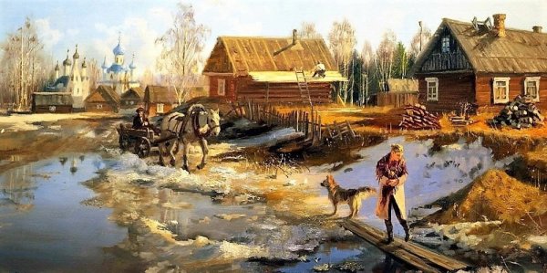 Жданов Владимир Юрьевич ранняя Весна художник