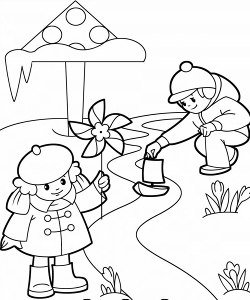 Раскраска «Весна» | Coloring pages, Spring coloring pages, Creative writing programs