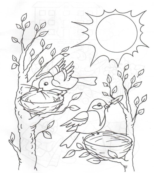 Рисунок на тему Весна пришла