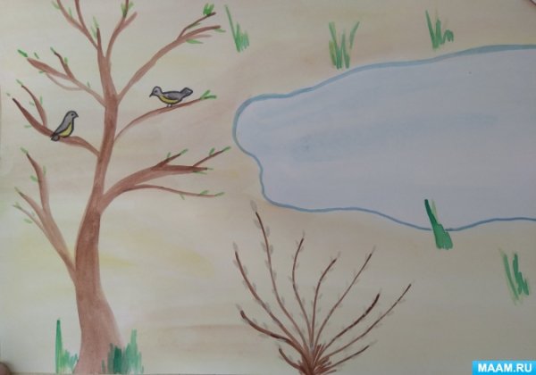 Раскраска. Весна