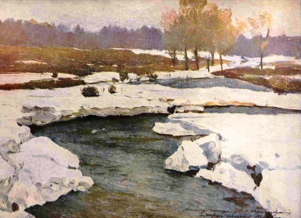 Картина Левитана ранняя Весна