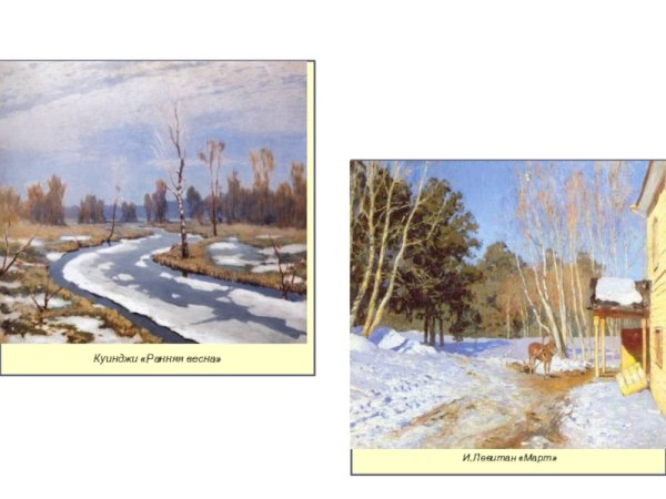 «Ранняя Весна в Абрамцево» Левитан