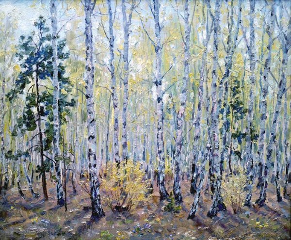 Александр Кремер художник весенние картины