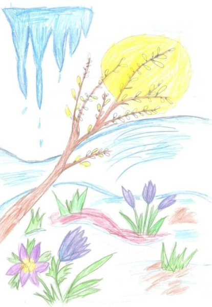 Весна рисунок