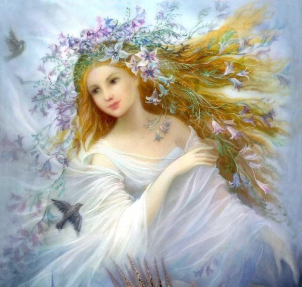 Изображение девушки весны