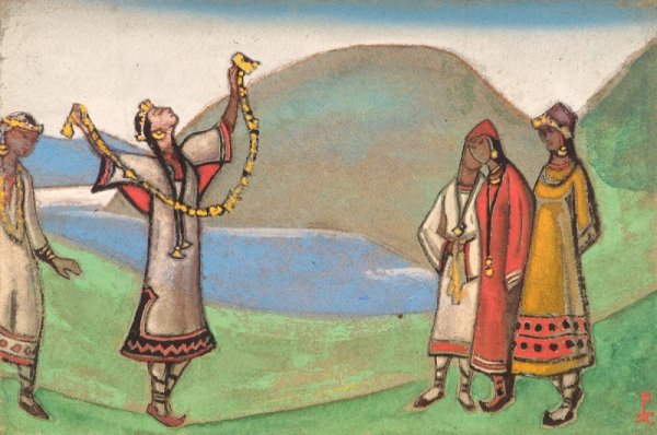 Николай Рерих декорации к весне священной