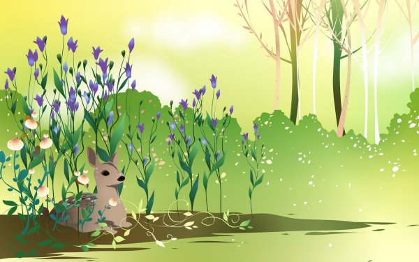 Весна мультяшная