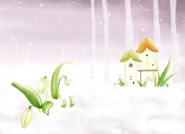 Весна мультяшная