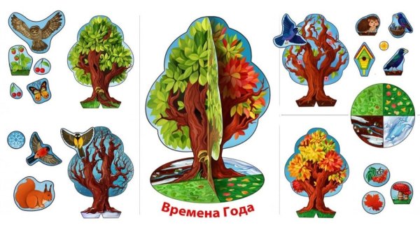 Дерево из фетра на стену в детский сад