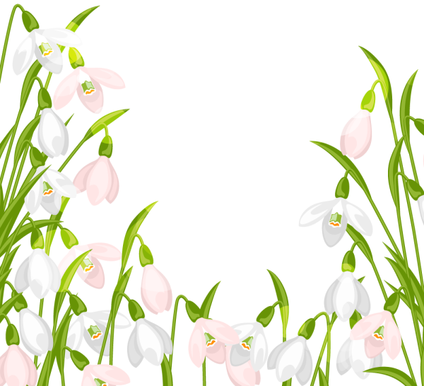 Весенние цветы мультяшные