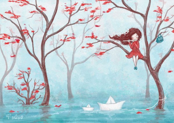 Рисунок о любви и весне