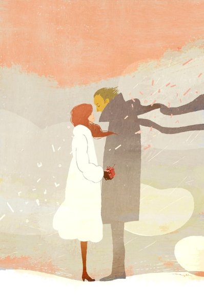 Влюбленные рисунок