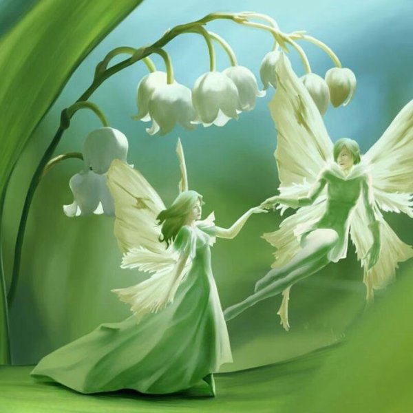 Ландыши и ангел