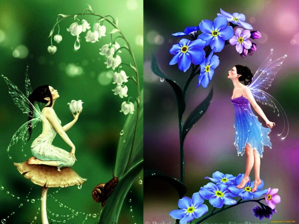 Фэнтези в цветущем саду