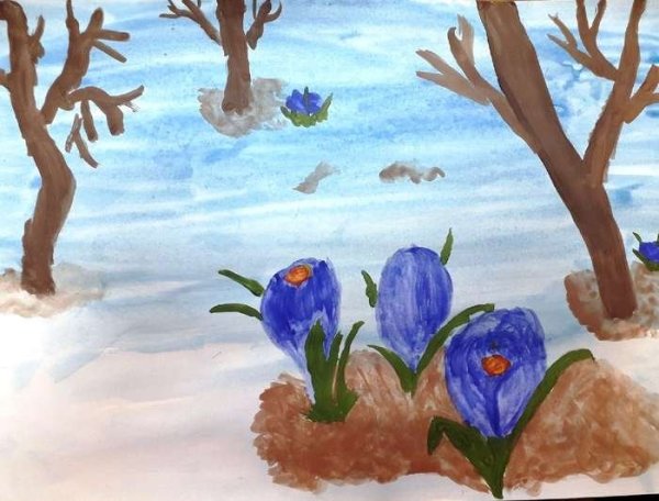 Весне дорогу рисунок