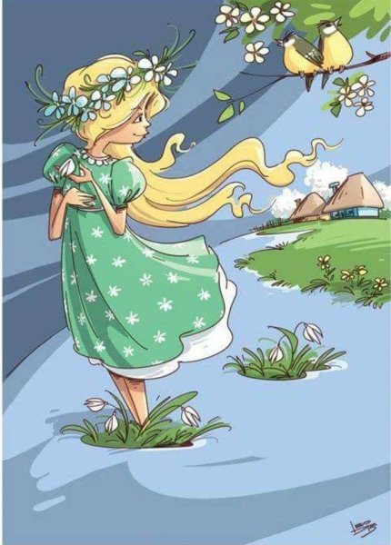 Весенние рисунки