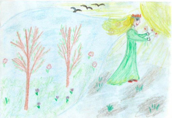 Конкурс весенних рисунков