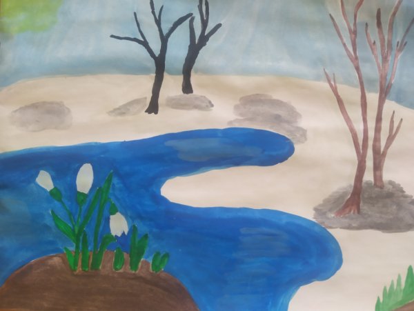 Весенние рисунки