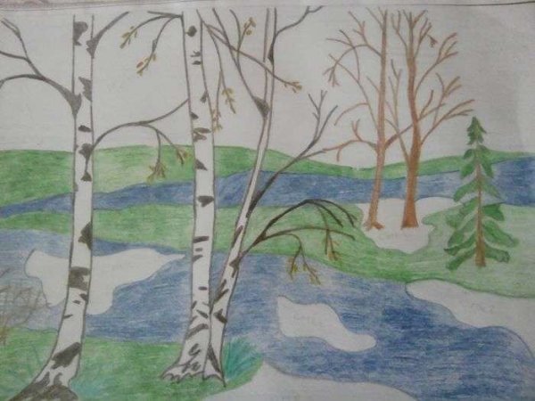 Весеннее Пробуждение рисунки детей