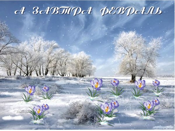 С плследним и сяцем зимы