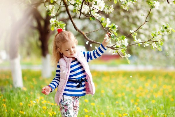 Фотосессия детей на весеннюю тематику