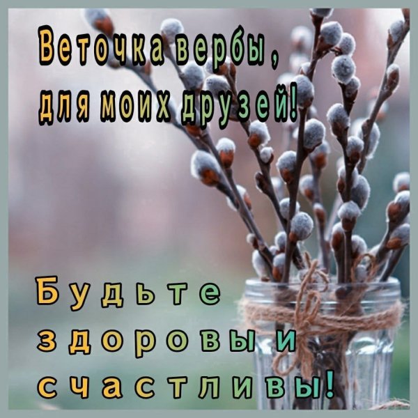 Вербное воскресенье фон