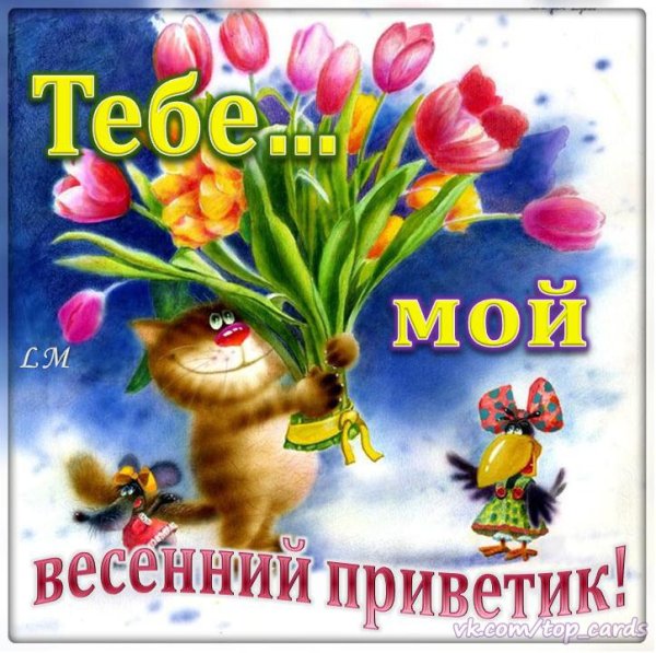 Открытки весенний приветик