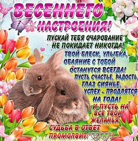 Весенний привет открытки