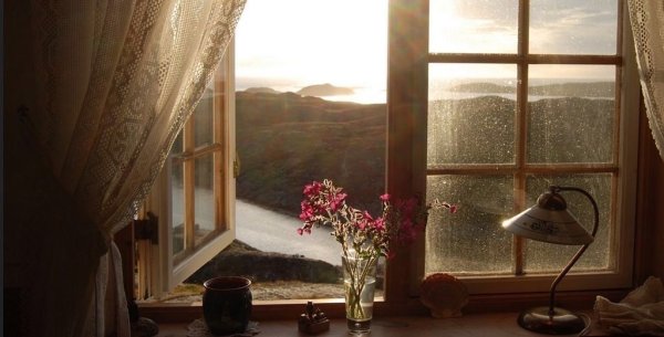 Картина "открытое окно в сад"Николай Богданов-Бельский