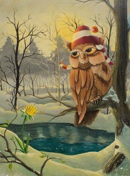 Сова весной